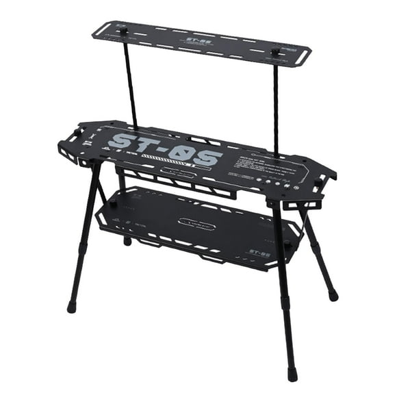 tamizeot Portable Outdoor Foldable Grill Table Barbecue Enhanced Storage Space For Beach Trips And Picnics Folding Table