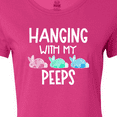 thumbnail image 4 of Inktastic Easter Hanging with My Peeps Pastel Bunnies Women's T-Shirt, 4 of 5