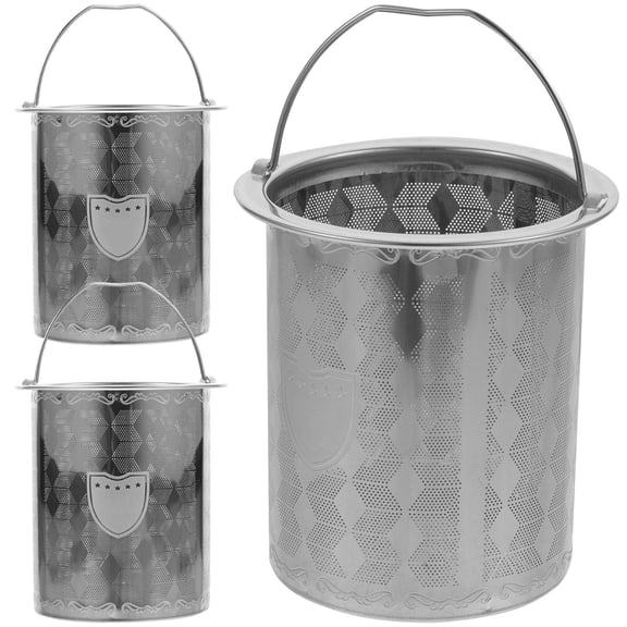 WRITWAA 3-Piece Stainless Steel Tea Pot Mesh Strainers Set, Reusable Tea Filter Inserts for Home Brewing