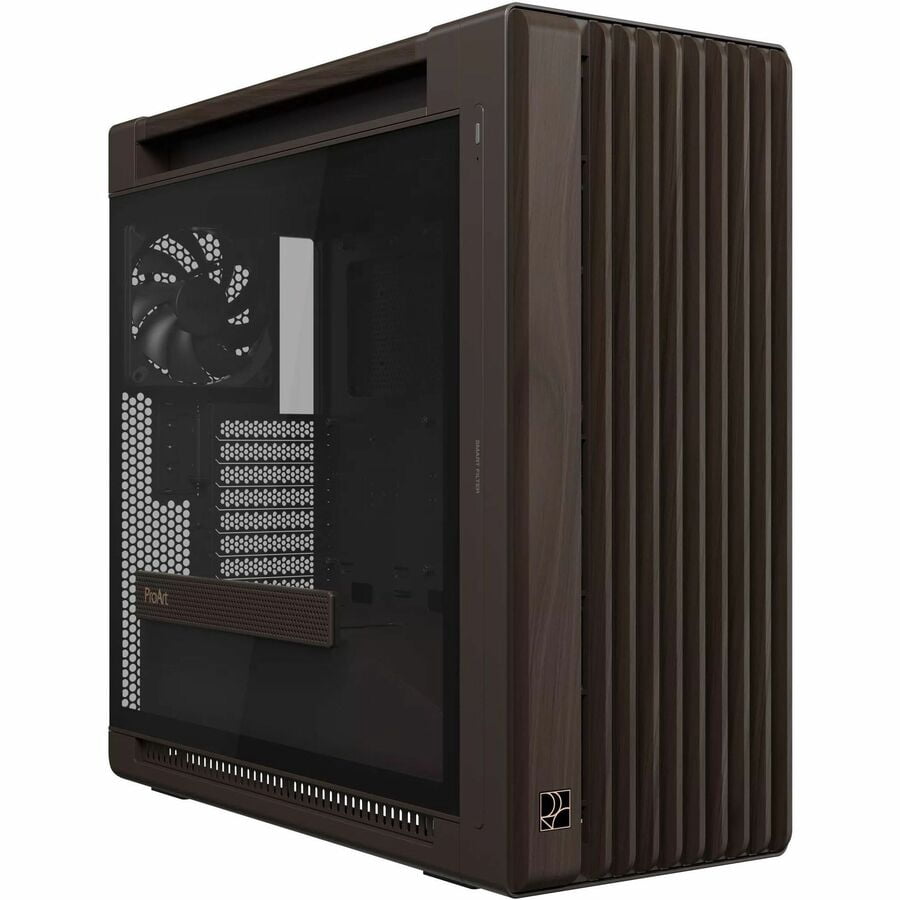 Asus ProArt PA602 Wood Edition Retro Brown, Tempered Glass Panel