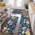 thumbnail image 2 of Pioneer Flower Floral Print Pattern Kitchen Rugs Sets Of 3,Kitchen Runner Rugs Non Skid Washable,Decorative Kitchen Floor Mats for Kitchen,Sink,Laundry,17"x30"+ 17"x47" + 17"x59", 2 of 6