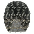 thumbnail image 2 of Cabeza De Turbante De Estilo De Pluma Bordado Envolturas Elegantes Para Mujeres Europeas Retro, 2 of 7