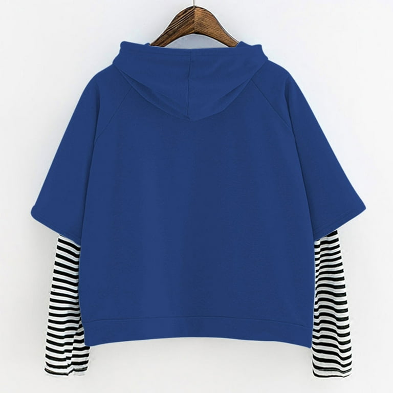 High Collar Striped Collage Pocket Long Sleeve Sweatshirt High Collar Striped Collage Pocket Long Sleeve Sweatshirt
