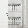 thumbnail image 6 of No-Drill Wall Mounted Shoe Rack - Adjustable Bathroom Organizer Over Door Storage Rust-Proof Shoe Holder Towel Drying Rack(White), 6 of 7