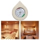 thumbnail image 3 of Madera de pino Sauna Termómetro Higrómetro Medición de temperatura y humedad interior kusrkot Termómetro de sauna, 3 of 8