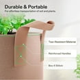 thumbnail image 7 of VIVOSUN 5-Pack 25 Gallon Brown Grow Bag, Fabric Pot with Handles for Vegtables and Plants, 7 of 7
