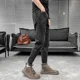 thumbnail image 5 of Pantalones vaqueros ajustados para hombre, pantalones rotos y ajustados, pantalones rotos, pantalones ajustados con agujeros, otoño coreano 2024, tallas XS, 5 of 5