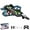 Blue, variant on Rc Stunt Fighter Jet Toy for Kids and Adults, Remote Control Jet with Lights, 360° Flip Stunt Rc Plane Toy, Easy Fly Fighter Aircraft Gift for Boys (Green)