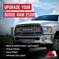 thumbnail image 4 of AMERICAN MODIFIED Armor Grille for 13-18 Dodge Ram 2500/3500, Matte Black, 4 of 13