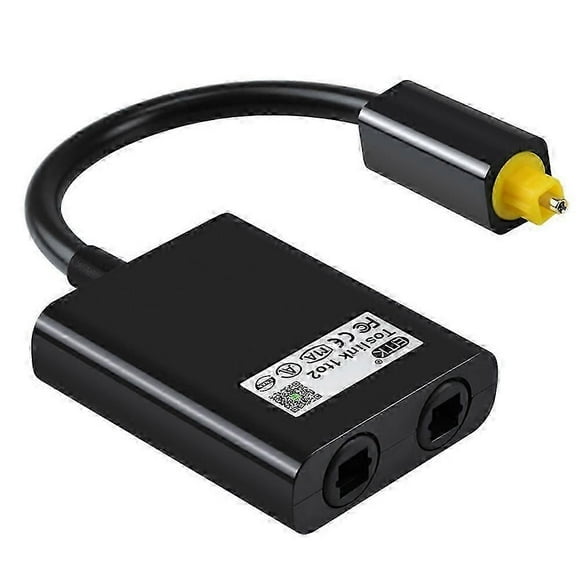 EMK 102B Digital Optical Fiber Splitter 1 in 2 Out Fiber Optic Audio Cable Converter