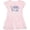 Ballerina Pink, variant on Inktastic Fluffy Sheep Family Girls Toddler Dress