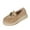 Khaki, variant on Wensltd Brown Soled Loafers for Women Versatile Solid Color Spring and Fall Casual Shoes Slip on Loafers Black