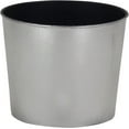 thumbnail image 4 of Cheungs PP-102SV 7 in. Round Tapered Recycled Plastic Planter, Silver, 4 of 5