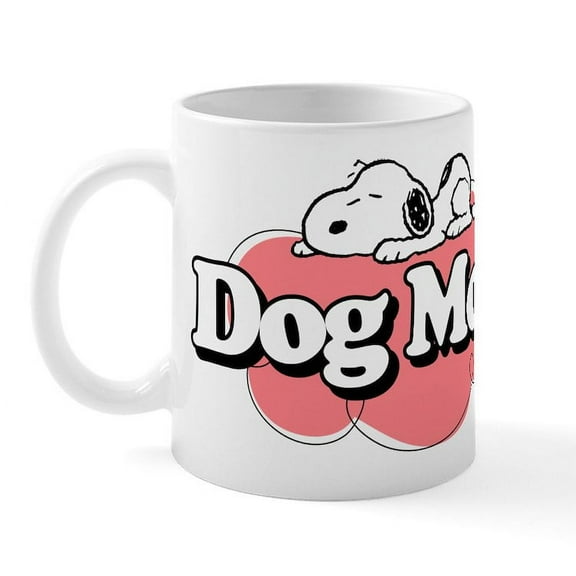 CafePress - Snoopy Dog Mom - 11 oz Ceramic Mug - Novelty Coffee Tea Cup