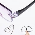thumbnail image 4 of Gafas de presbicia para hombres y mujeres, lentes de aumento lejano y cercano Bifocal, Anti luz azul, gafas de lectura sin montura + 150 + 200, 4 of 4