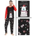 thumbnail image 3 of Parent-child Christmas Pajamas Two-piece Set Tops Pants Family Pyjamas, 3 of 3