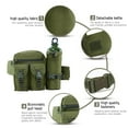thumbnail image 5 of Tuobarr Backpack, Multi Functional Waist Pack, Single Shoulder Hip Belt Bag Packs Water Resitive Waist Bag Pouch Hiking Climbing Outdoor Bumbag with Water Bottle Pocket Army Green, 5 of 5