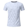 thumbnail image 6 of Leey-World Mens Tee Shirts Men's Cotton T-Shirts Oversized Shirt Short Sleeves Streetwear Loose Fit Summer Tee Tops Washed Basic Unisex Shirts(White,XL), 6 of 7