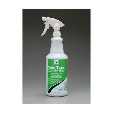 Food Surface Sanitizer - Spartan RTU Sani-Tyze Food Contact Surface Sanitizer, 32 oz Bottle, 12 Bottles Per Case
