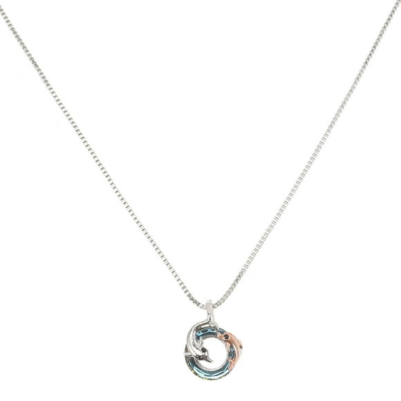 Dolphin Necklace Decorative Necklace Dolphin Neck Pendant Neck Jewelry Gift