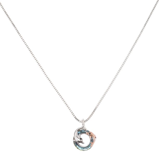 KAKOWELY Collar con delfín, collar decorativo, colgante de cuello de delfín, joyería para el cuello, regalo