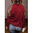 thumbnail image 2 of T-Shirt de Baseball à Blocs de Couleur pour Femmes Noël Décontracté à Manches Longues, 2 of 2