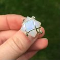 thumbnail image 3 of HOOUN Women Fashion White Fire Opal Rings 925 Silver Wedding Party Jewelry Size 6-10-6-01# Square Opal, 3 of 9