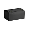 thumbnail image 2 of Fmbmuo Genuine or Faux Leather Tissue Box Cover Minimalist Tissue Box Cover PU Easy Refill for Office Desk, 2 of 5
