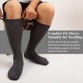 thumbnail image 5 of HNYG 5 Pairs Walking Boot Socks, Replacement Sock Liner for Orthopedic Walking Boots Walker Brace, Tube Cast Boot Surgical Leg Cover for Men Women, Dark Gray, 5 of 7