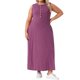 thumbnail image 1 of Vestidos de verano sin mangas para mujer de talla grande Agnes Orinda, con cuello redondo, decoración de botones, vestido maxi tipo A con bolsillos 2025 2X Burdeos, 1 of 6
