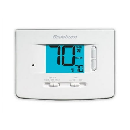 Braeburn Low Voltage Thermostat,18 to 30VAC 1020