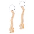 thumbnail image 4 of KAKOWELY keychain 2pcs Realistic Human Spine Keychain Stylish Backpack Hanging Accessory Mini Spine Keyring Pendant For Anatomy Teaching And Medical Display, 4 of 5