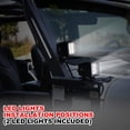 thumbnail image 4 of WOLFSTORM A-Pillar 52 inch LED Light Bar Mount Bracket for 2018-2022 Jeep Wrangler JL JLU With 2x LED Work Light, 4 of 10