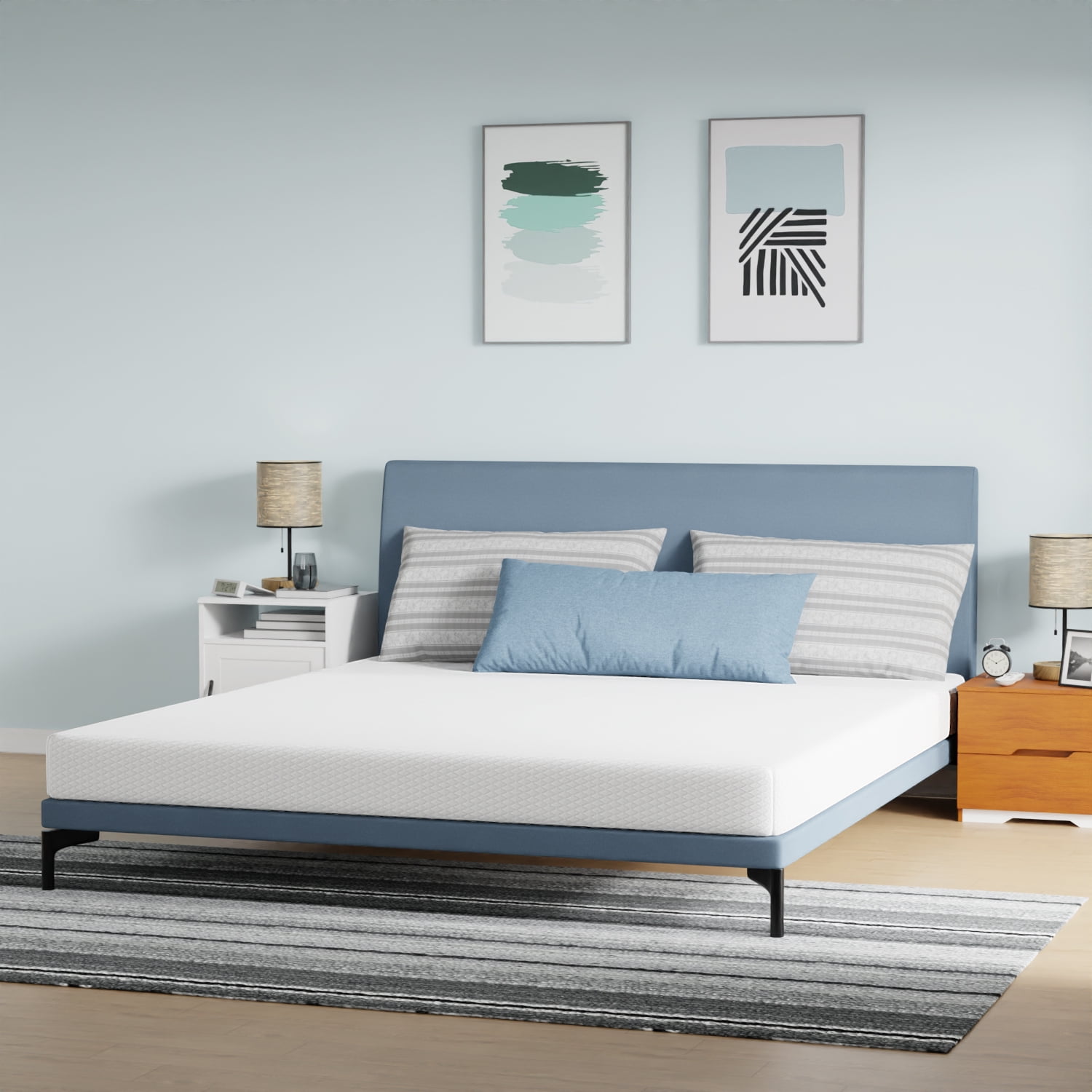 6 Inch Memory Foam Mattress Medium-Firm Mattress for Kid Adults CertiPUR-US Certified Mattress in a Box,California King