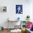 thumbnail image 2 of Stupell Industries Animals in Outer Space Rocket Ship Star Balloon Night Sky Graphic Art White Framed Art Print Wall Art, Design by Andrea Doss, 2 of 5