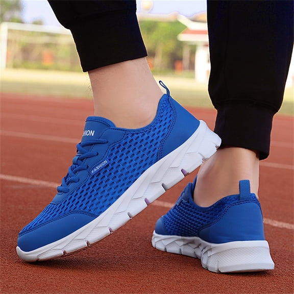 NOKIO Sport Shoes for Men Sš
ip On Wide Width Sneakers with Durabš
e Non-Sš
ip Sole, Lightweight Athletšc Shoes Breathable Mesh Outdoor Workout Sport Shoes