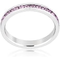 thumbnail image 3 of Stylish Stackables with Lavender CZ Ring- Size : 10, 3 of 8