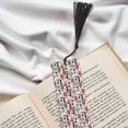 thumbnail image 6 of Kdxio Modern Life Print Metal Tassel Bookmarks,Perfect Gift for Art Lovers and Bookworms Metal Bookmarks for Women, 6 of 8