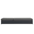 thumbnail image 5 of Tahoe Outdoor Patio Powder-Coated Aluminum Chaise Lounge Chair in Gray Charcoal, 5 of 10