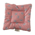 thumbnail image 1 of Posavasos cuadrado de algodón con estampado de nudo de mariposa y cuadros Rosa, 1 of 9