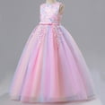 thumbnail image 4 of HuaAngel Big Girls Gradient Color Embroidery Floral Evening Princess Pageant Dress Q1389 Sizes 5-16, 4 of 5