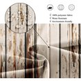 thumbnail image 4 of Fabric Barn Door Shower Curtain for Bathroom 72Wx72H Inch Rustic Wood Bath Curtain Wooden Brown Farmhouse Door Pattern for Men Home Decor Western Country Vintage Set Waterproof 12 Pack Hooks, 4 of 6