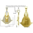 thumbnail image 5 of Real Genuine Diamond 0.60 Cwt. Egyptian God Anubis Pharaoh Men's Pendant Chain Set Charm, 5 of 5