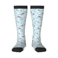 thumbnail image 2 of Picia Women Crew Soft Moisture-wicking Socks Rabbit And Butterfly Pattern Design Cotton Socks, One Size fit All, 2 of 9