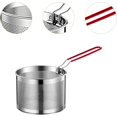 thumbnail image 2 of ZOUSSIQI Friteuse en Acier Inoxydable Panier de Cuisine Multifonction avec Poignée pour Frites Spaghetti Service, 16cm CA919-30219, 2 of 7