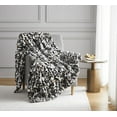 thumbnail image 2 of Nanshing Allea Plush Throw Blanket, Black White, 50" x 60", 2 of 7