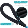 thumbnail image 3 of VIVAGLORY Rope Dog Leash Roperex Dog Leash with Soft Padded Handle for Walking & Training, Strong Rope & Reflective Heavy Duty for Pet, 5/16IN x 3FT (0~18 lbs.), Blue, 3 of 3