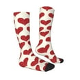 thumbnail image 3 of Easygdp Love Soccer Socks Sport Knee High Socks Calf Compression Athletic Socks for Men and Women, 3 of 9