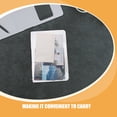 thumbnail image 3 of LOLIPPYY Set of 2 Waterproof White Plastic Storage Bins with Lids for Organizing Office Supplies and A5 Documents, 3 of 8