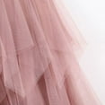 thumbnail image 3 of Fashion Elastic High Waist Long Tulle Skirt Women Irregular Hem Mesh Tutu Skirt Party Skirt Pink, 3 of 6